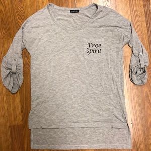 Rue 21 gray shirt